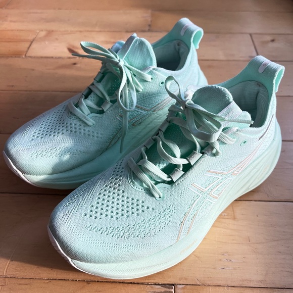 GEL-NIMBUS 26 Mint Medium Running Shoes - Picture 5 of 12